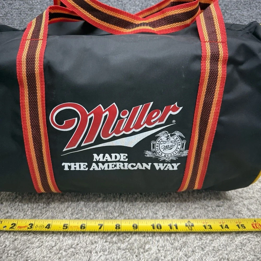 Vintage hockey Miller Baltimore Jacks Skipjacks bag duffle zip black